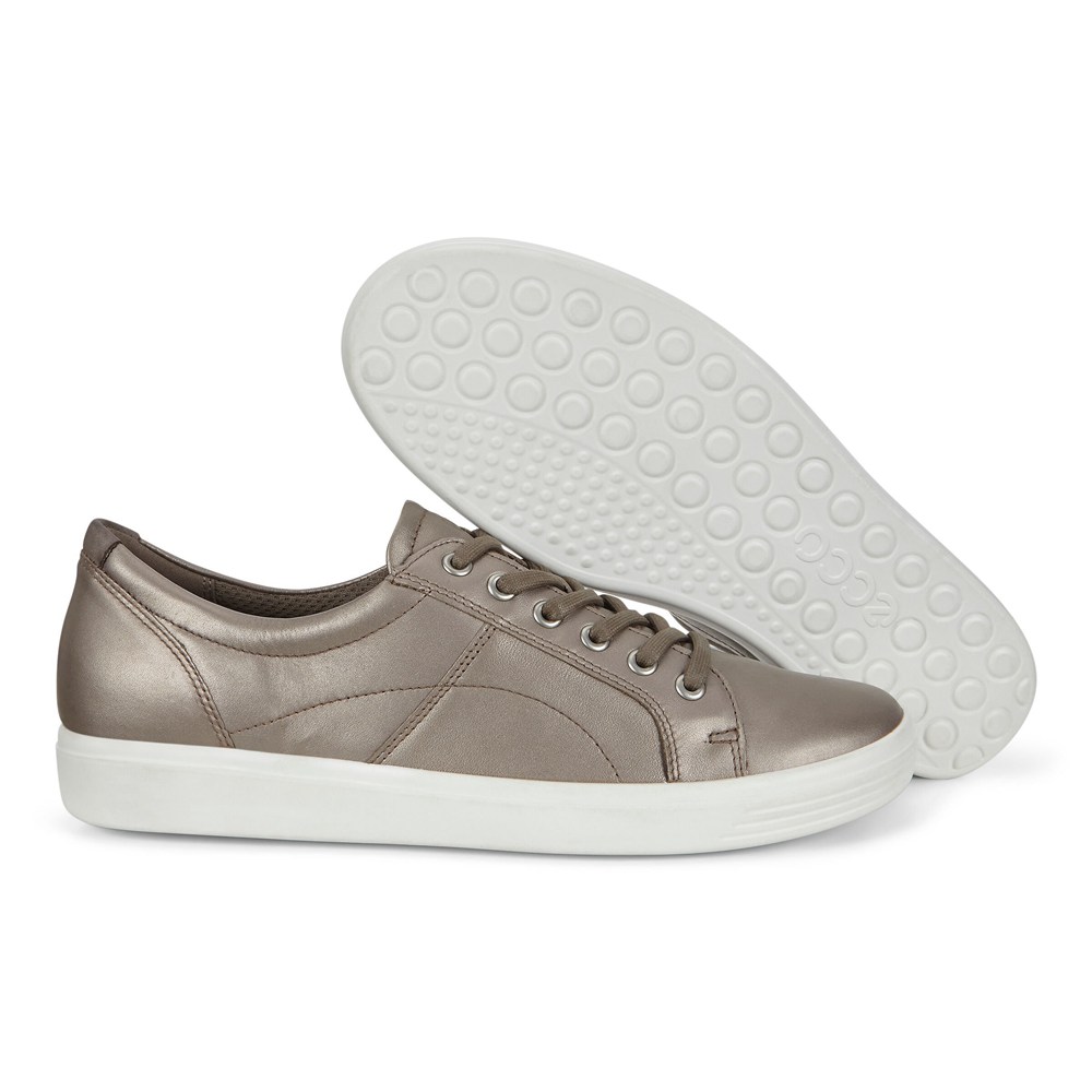 ECCO Womens Sneakers Silver - Soft Classic - BQV-967340